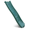 Glissière toboggan en plastique vert foncé pour plateforme 120 cm sur un fond blanc