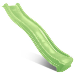Glissière toboggan ondulée olive en plastique avec sortie incurvée