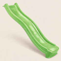 Glissière toboggan olive en plastique pour plateforme de 120 cm