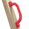 Jeu de poignées en plastique Rouge - Pour Aire de Jeux et Cadres d’Escalade – 250 x 75 mm - Poignée avec visserie