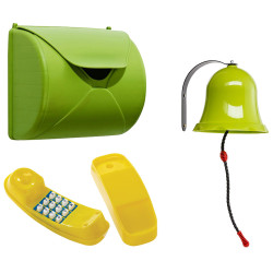Aire de jeux pour enfant avec portique et bac à  sable - HAPPY Slide 150 - Option Accessoires Maison