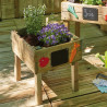 Carré potager pour enfant en bois avec ardoises - 26L - Marguerite - Usage familial en extérieur