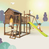 Aire de jeux pour enfant maisonnette avec portique - COTTAGE - Usage familial en extérieur