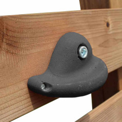 Aire de jeux en bois traité multisport Odin – Mur d’escalade, barre de traction, sac de frappe, cage de foot - Structure bois av