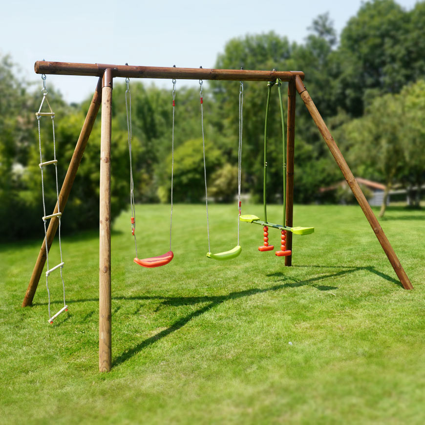 Grand jeu extérieur enfant en bois