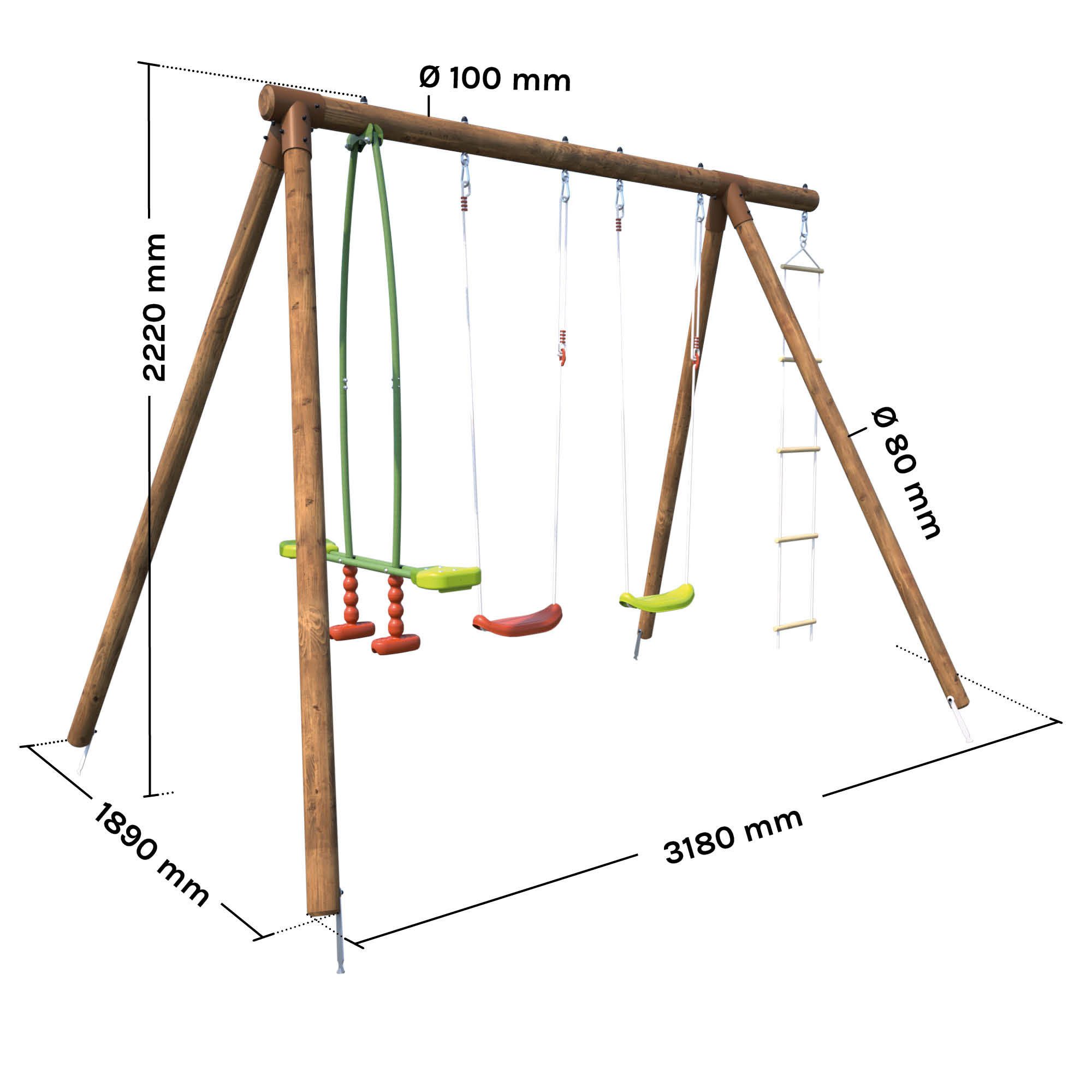 Portique bebe en bois