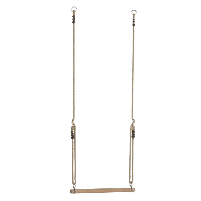 Trapèze en Bois avec cordes en Chanvre Synthétique - 36 x 600 mm - Trapèze en bois
