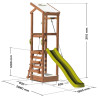 Aire de jeux avec mur d'escalade et corde à  grimper - HAPPY Rope 120 - Dimensions