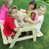 Table en bois pour enfant avec bac à sable intégré - Pour 4 enfants