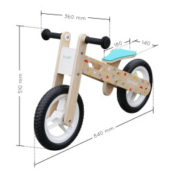 Draisienne bois motif nature pour enfant