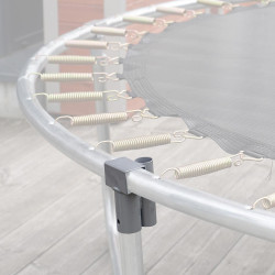 Connecteur en T avec support pour fixation du tube support de filet pour trampoline - Pièces détachées