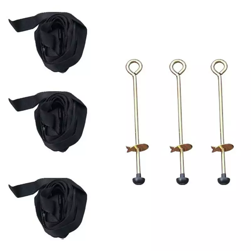 Kangui Lot De 8 Capuchons Noirs Pour Poteaux De Trampoline - Diamètre 25mm