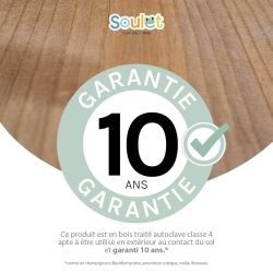 Portique en bois pour enfant 4 agrès - Suzon