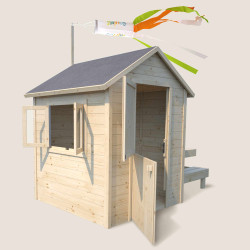 Cabane en bois avec table pour enfants – Tiana