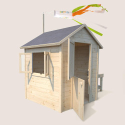 Cabane en bois avec mini-cuisine pour enfants – Jasmine -