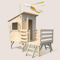 Cabane en bois sur pilotis pour enfants - Oakland -