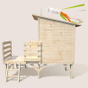 Cabane en bois sur pilotis pour enfants - Oakland - Vue de gauche
