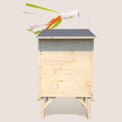 Cabane en bois sur pilotis pour enfants - Oakland - Vue de dos
