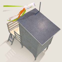 Cabane en bois sur pilotis pour enfants - Oakland - Vue de dessus