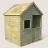 Cabane en bois traité avec plancher et portillon pour enfant - Marina -