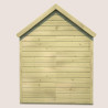 Cabane en bois traité avec plancher et portillon pour enfant - Marina - Vue de dos