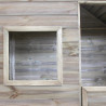 Cabane en bois traité avec plancher et portillon pour enfant - Marina - Zoom fenêtre