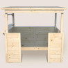 Cabane en bois pour enfants – Playa - Vue de dos