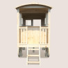 Cabane en bois mobile pour enfant - Roulotte Carry - Vue de dos