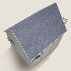 Cabane en bois haute sur pilotis pour enfant - Duplex - Vue de dessus