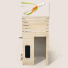 Cabane en bois epicerie pour enfants - Shopping - Vue de gauche