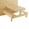 Cabane en bois avec table pour enfants – Tiana - Zoom sur la table