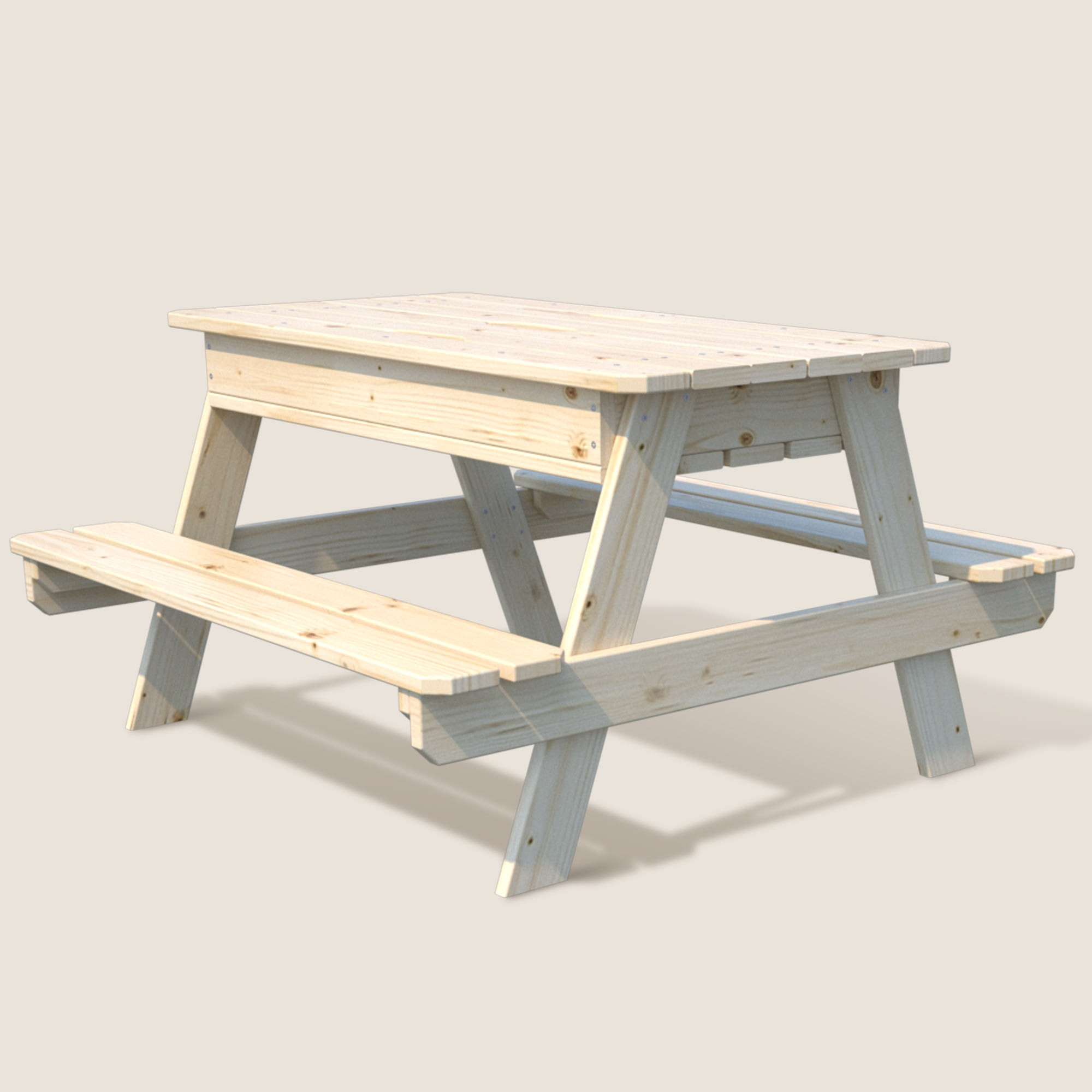 Table en bois pour enfants avec bac à sable M010-1