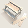 Table en bois pour enfant avec bac à sable intégré - Soulet - bac ouvert. Vendu sans sable.