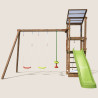 Aire de jeux avec portique et bac à  sable - HAPPY Swing 120 - Aire de jeux, avec toboggan h. 120 cm - Vue de face