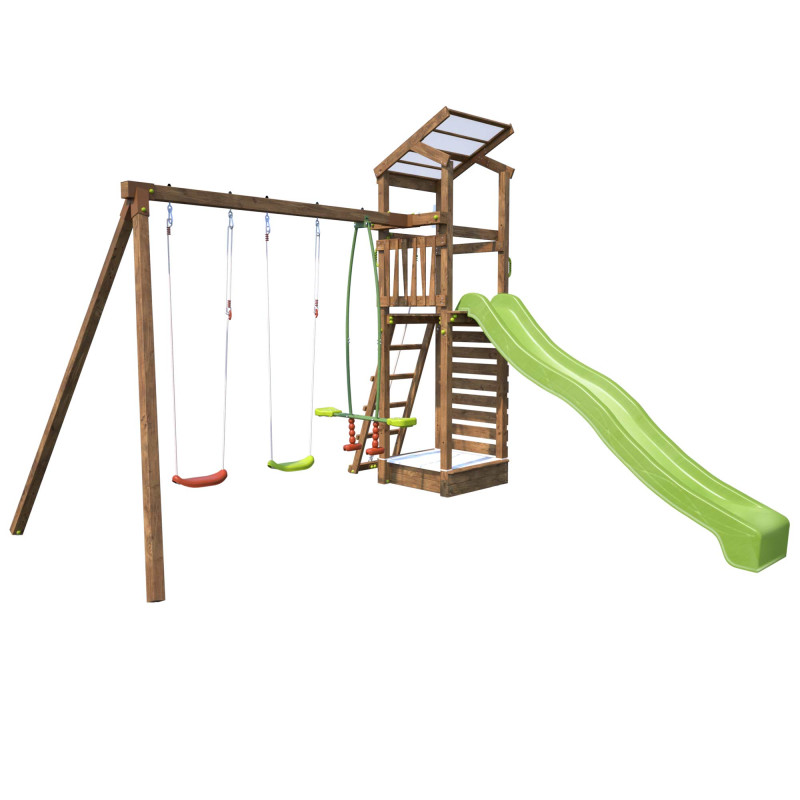 Aire de jeux pour enfant avec portique et bac à  sable - HAPPY Swing 150