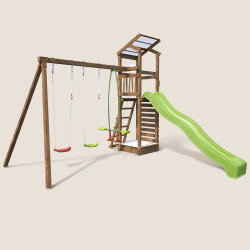 Aire de jeux pour enfant avec portique et bac à  sable - HAPPY Swing 150