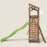 Aire de jeux pour enfant avec portique et bac à  sable - HAPPY Swing 150 - Aire de jeux, avec toboggan h. 150 cm - Vue de côté