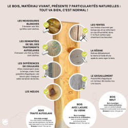 Aire de jeux en bois - Appolon - Informations relatives au bois