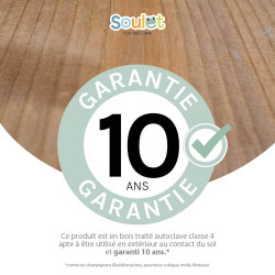 Aire de jeux en bois - Appolon - Garantie