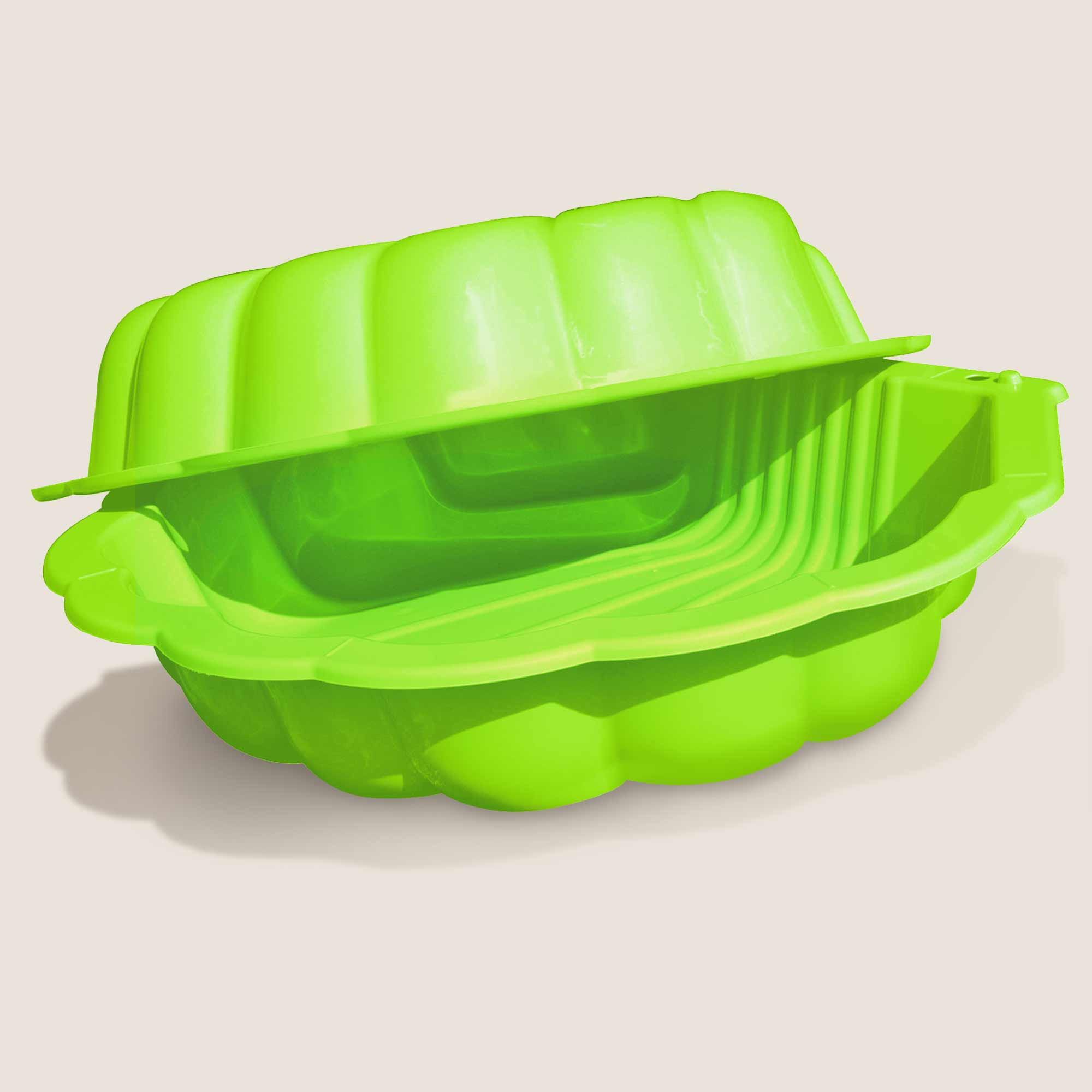 Bac à sable coquillage en plastique vert - Soulet