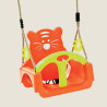 Balançoire bébé Trix orange et vert, 390 x 300 x 385 mm - Siège bébé évolutif - Zoom sur l'assise