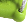 Balançoire en plastique verte (agrès) - Zoom sur la texture antidérapante.
