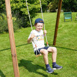 Balançoire en bois réglable 2.50m / 3.50m - Pour un enfant de  3 à 12 ans