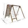 Aire de jeux en bois Tristan - Dimensions