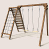Aire de jeux en bois Tristan - Vue 3/4 gauche