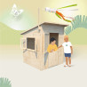 Cabane en bois avec toit plat en pente pour enfants – Santa Monica - Pour 2 enfants de 3 à 12 ans