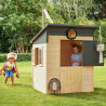 Cabane en bois avec toit plat en pente pour enfants – Santa Monica - Usage familial en extérieur