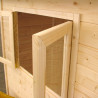 Cabane en bois avec toit plat en pente pour enfants – Santa Monica - Zoom sur la fenêtre