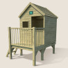 Cabane en bois traité sur pilotis pour enfant - Winny - Vue de 3/4 côté droit