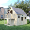 Cabane en bois haute pour enfant - Duplex